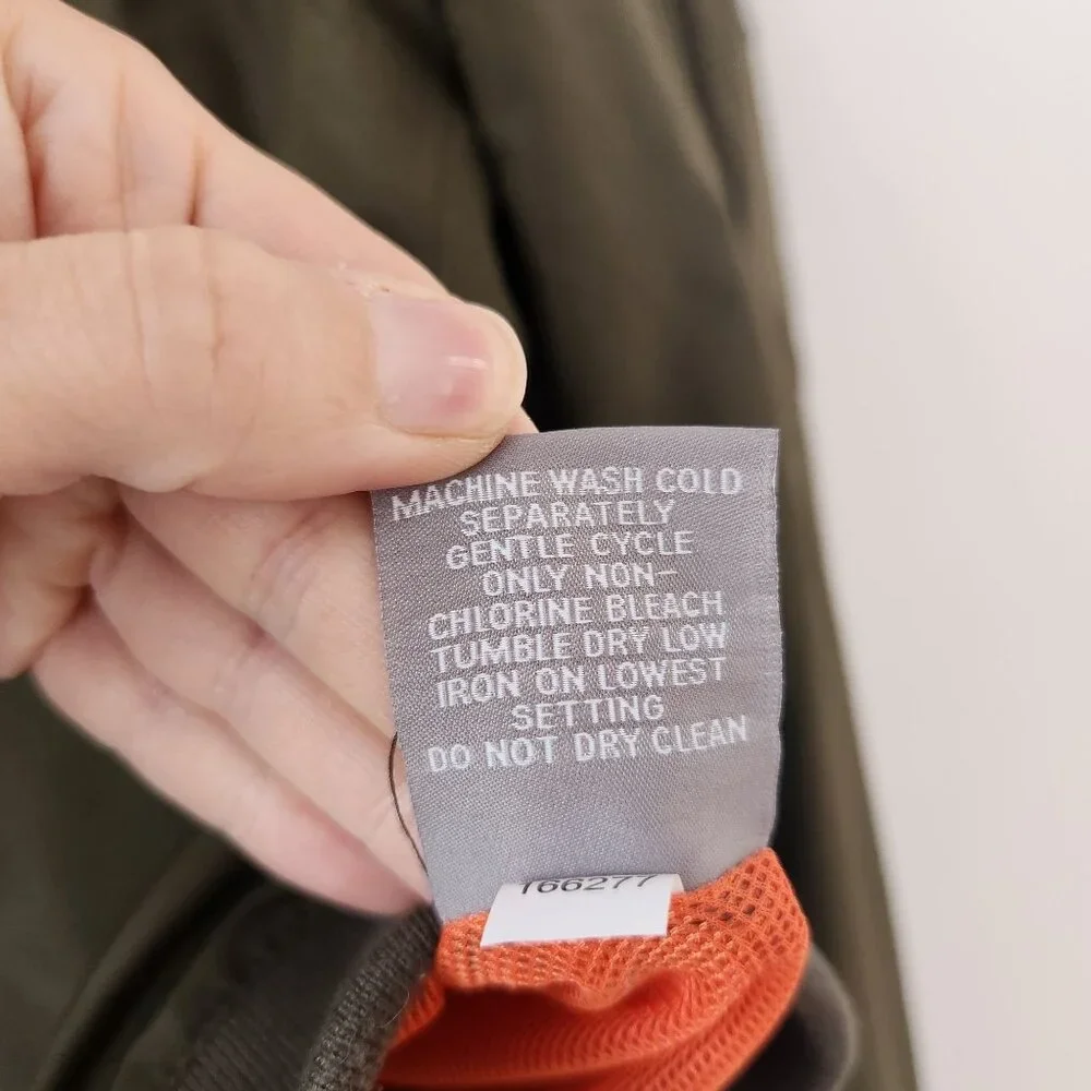 Michael Kors Olive Green Bomber Jacket Full-Zip Military Utility Men's M - Picture 12 of 12